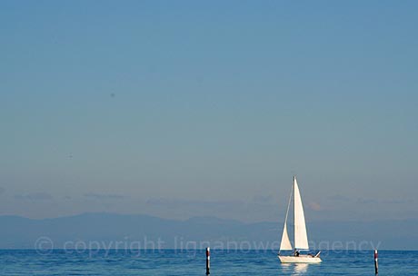 Segelboot in Lignano foto